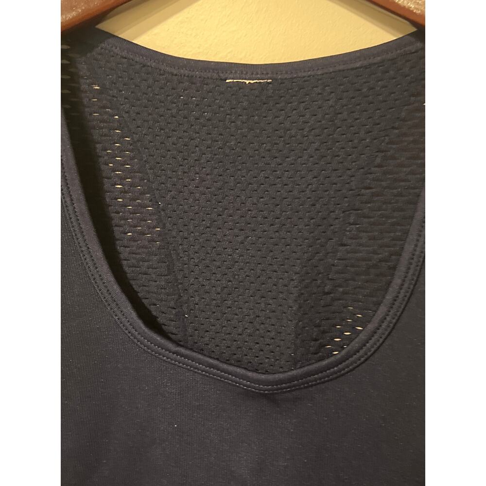 Fabletics Navy Mesh-Back Racerback Tank Top - Picture 5 of 5